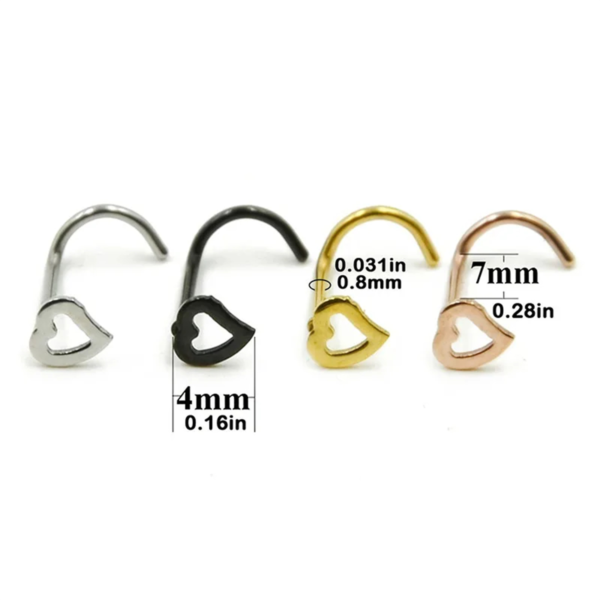 EVISPOL 5Pcs Fashion Hollow He - đánh giá và giá Body Jewelry Metal Types