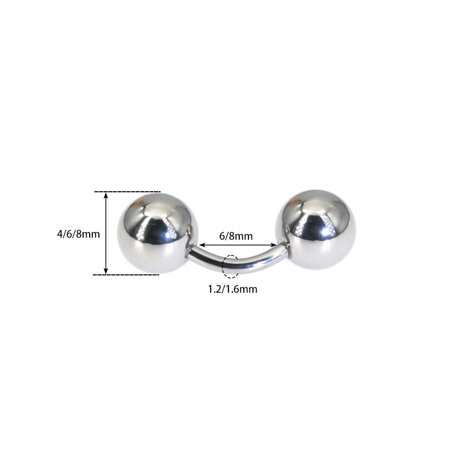 1Pc 316L Surgical Steel Curved - đánh giá và giá Body Jewelry Vch