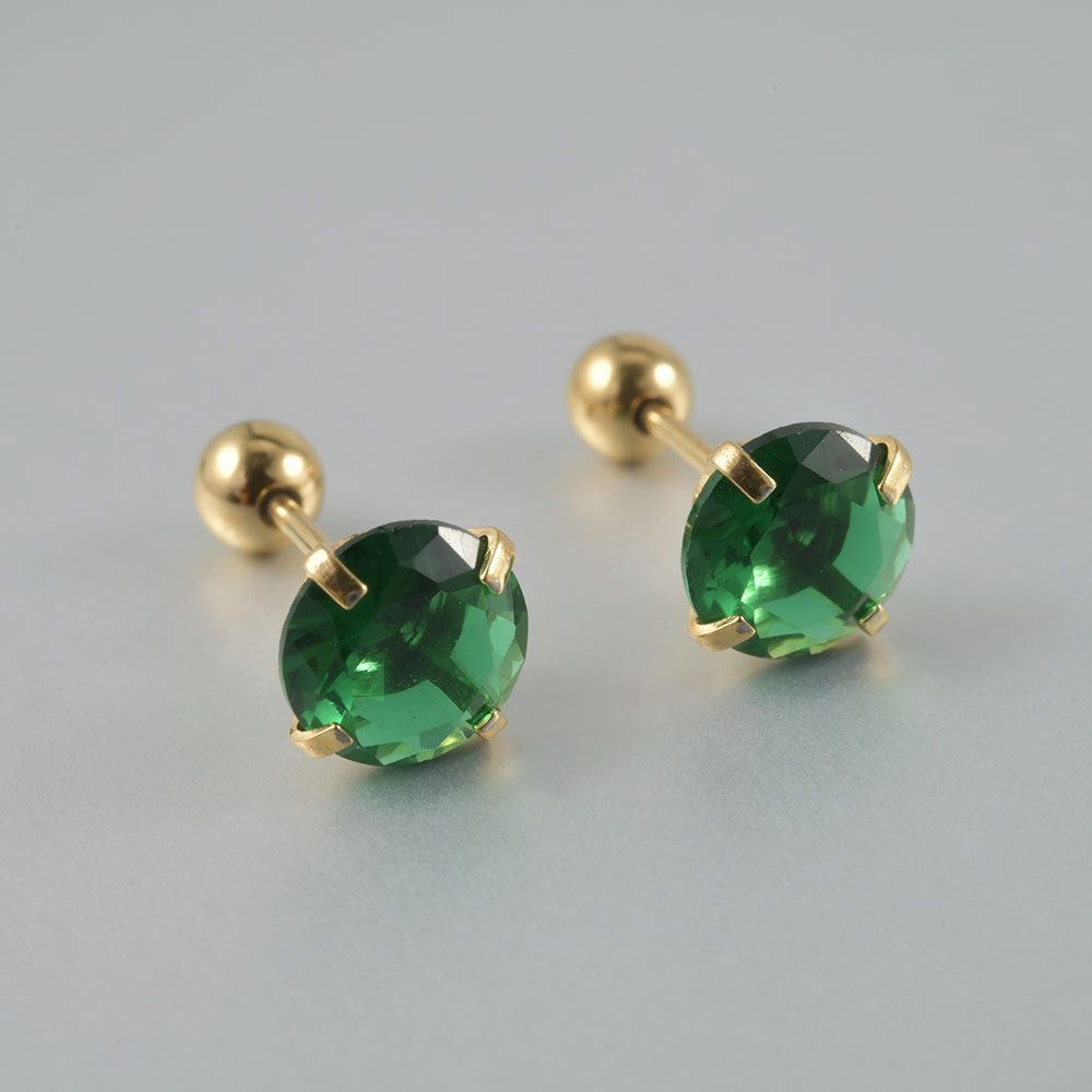 1/2pcs Stainless Steel Green Z - đánh giá và giá Body Jewelry Cartilage Earrings